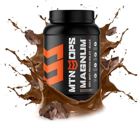 MTN OPS Magnum 100% Whey Isolate Protein Powder - 32 Servings, Chocolate
