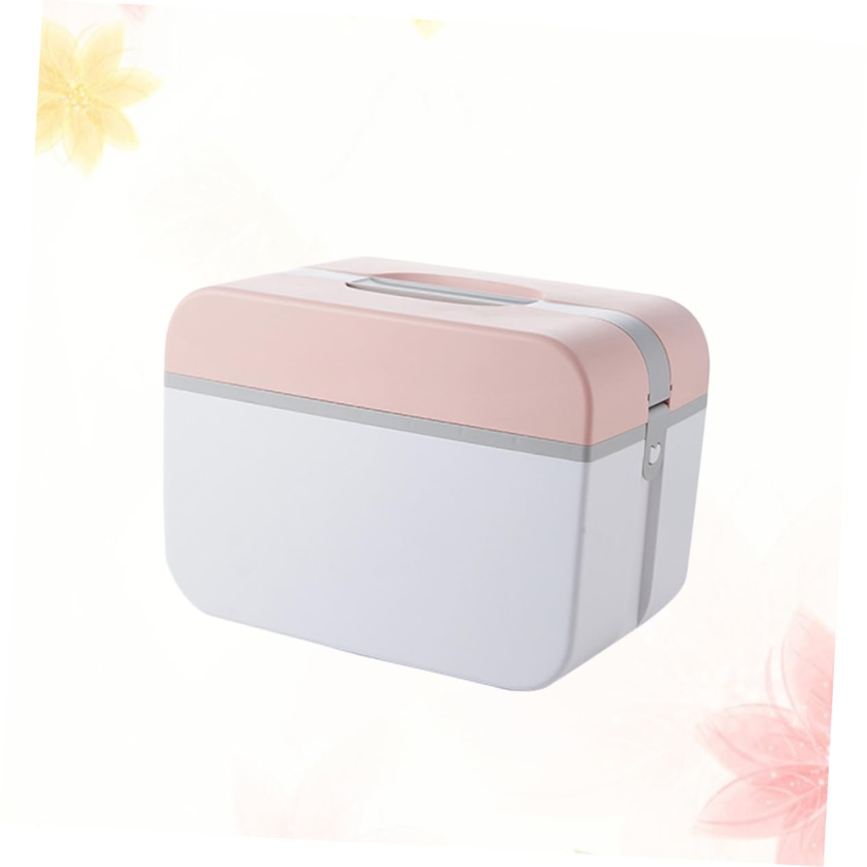 Medikamentenaufbewahrungsbox 5236 Large aus PP, Doppelschichtig, Rosa
