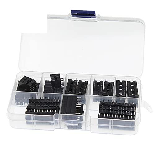 660pcs DIP IC Sockets Adaptor Solder Type Socket Kit 6 8 14 16 18 20 24 28 pin Suite Box
