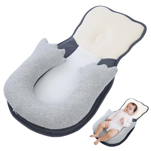 Baby Keilkissen für Neugeborene, ergonomische Anti-Reflux-Neugeborenen...