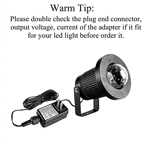Image of Dirduaid LED Transformer 12V 0.6A Inflatable Power Adapter Class 2 Power Unit, IP44 Low Voltage Transformer US Plug for String Light, Inflatable Decoration (12V7.2W)