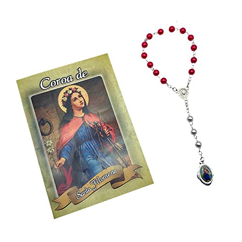 Terço Medalha Duas Cruzes Com Caixinha Personalizada