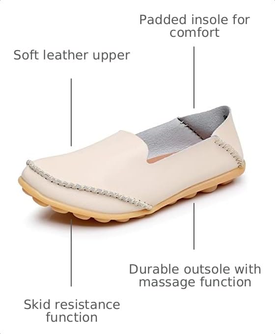 Image of VenusCelia Women's Streamline Comfort Walking Flat Loafer