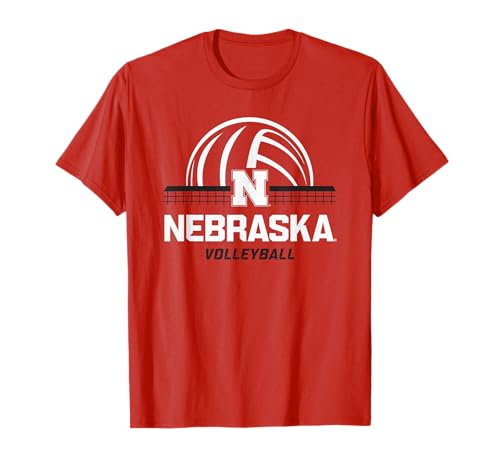 Nebraska Cornhuskers Volleyball Smash Red T-Shirt