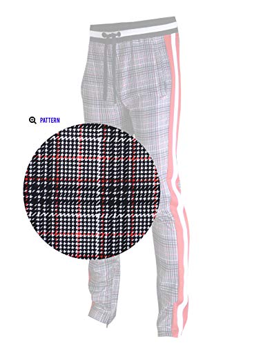 Image of SCREENSHOT Screenshotbrand Mens Hip Hop Slim Fit Track Pants - Athletic Jogger Bottom with Side Taping