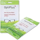 OptiPlus Anti-Fog Extra Large 5' x 8' Lens Wipes for Eyeglasses, Goggles and Shields | 24ct Travel Pack