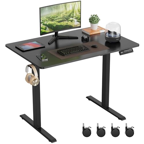 Amazon | 昇降デスク 昇降式デスク 電動 幅100*奥行60cm