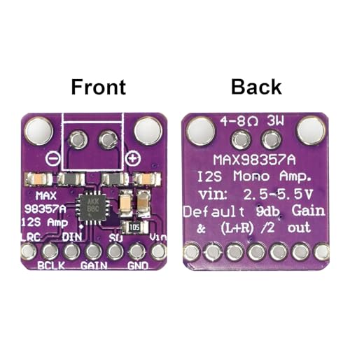 MAX98357 I2S 3W Klasse D Audio Verstärkermodul AYWHP 3 PCS DAC Decoder Modul Audio Board I2S DAC Decoder Breakout Module Filterless Audio AMP Board für Arduino