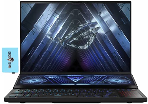 Image of ASUS ROG Zephyrus Duo 16 165Hz Gaming Laptop (AMD Ryzen 9 6900HX 8-Core, 64GB DDR5 4800MHz RAM, 2TB PCIe SSD, GeForce RTX 3080 Ti,RGB Backlit KB,WiFi 6E,Bluetooth 5.2,W11 Pro) w /Hub