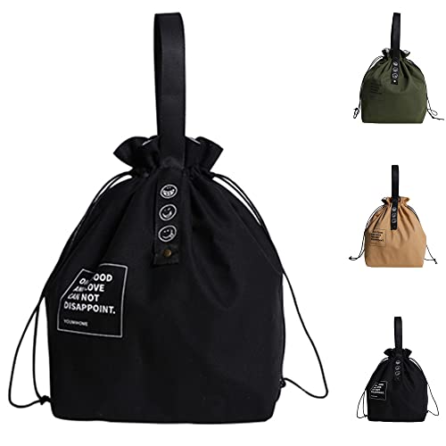 Reviews de Bolsas térmicas disponible en línea para comprar. 45 Vikuces Bolsa de almuerzo para mujeres y hombres, lona, con cordón, grande, aislante, bolsa térmica bento, lonchera reutilizable para adultos, resistente al agua, para el...