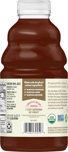 Image of R.W. Knudsen Organic Just Cranberry Juice, 32 fl oz (Pack of 1)