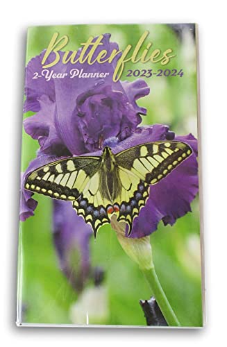 Jot Scenic 2-Year Miniature Monthly Planner Book For 2023-2024 (Butterflies) #TOP23
