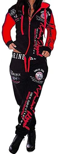 Image of Womens Sweatsuits 2 Piece Hoodie Tracksuit Sets Casual Comfy Jogging Suits for Women