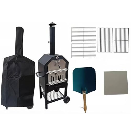 Horno de leña para exteriores con 158 cm