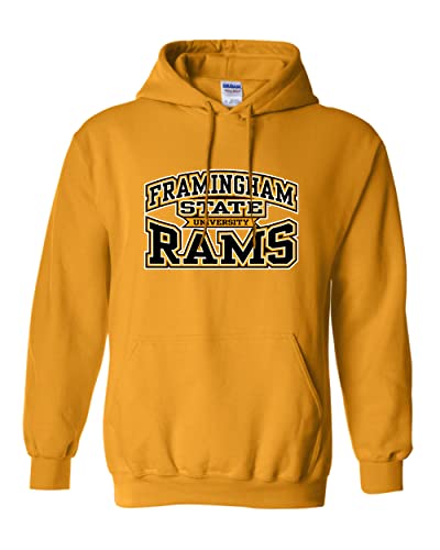 CreateMyTee | Framingham State University Stacked Hooded Sweatshirt