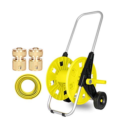 BBGS Vertical Hose Pipe Reel, High Pressure Hose Storage Car Reel Rack Coil Gardening Tools for Watering Flowers, with Wear-resistant Rollers (Color : STYLE 2, Size : 40X40X83CM)