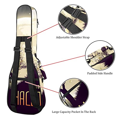 Sac à dos pour ukulélé de concert robuste rembourré 10mm