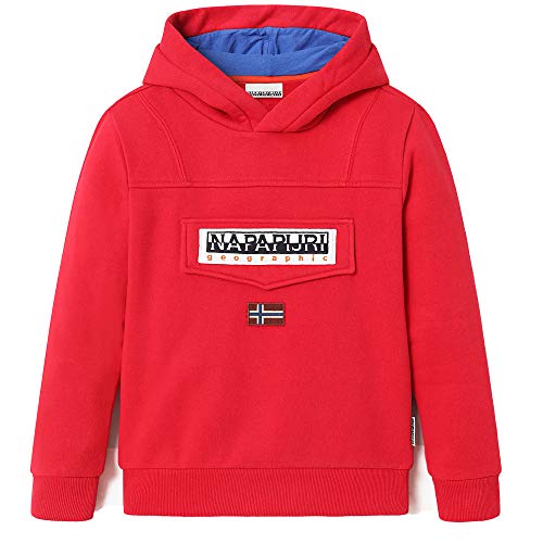NAPAPIJRI Felpa da Ragazzo con Cappuccio Burgee
