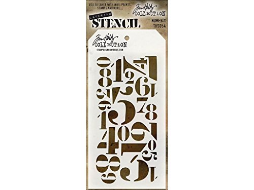 Stampers Anonymous Pochoir stratifié Tim Holtz 10,5 cm x 21,60 cm Cover
