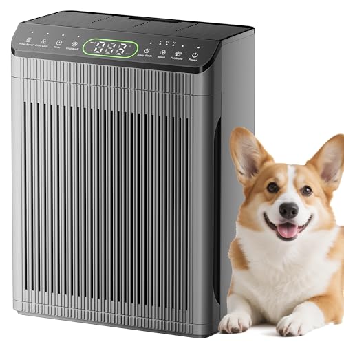 Air Purifiers for Home Large Room, Evalit Air purifier for Bderoom with Washable Filter, PM...
