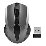 souris maxxter gaming mouse  High-Tech B - Souris sans Fil Ergonomique 2.4Ghz 1200 DPI - DPI réglables (Silver)