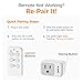 Remote Control Outlet, TESSAN Electrical Light Switch, Plug in Wall Plug with ON/Off Switch for Indoor String Lights, Lamps, Home Small Appliances, 100ft Range (1 Remote + 3 Outlets)
