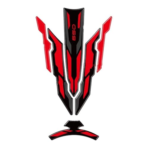 Adhesivo protector de depósito para Kawasaki Ninja 650 y Z650 2017-2024 en color rojo