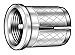 Knurled Press Insert, Brass, PK50