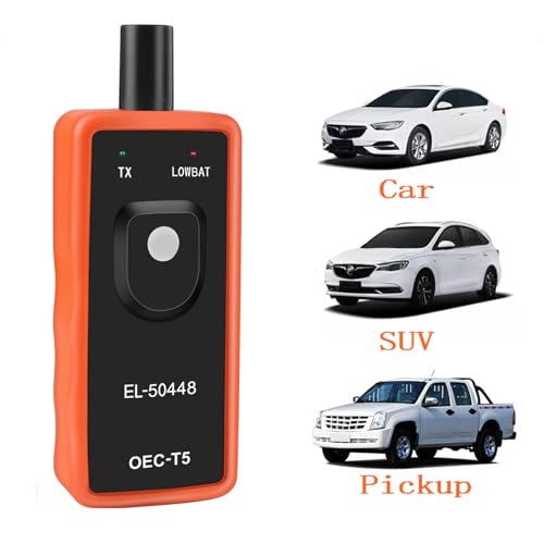 Image of TPMS Relearn Tool for GM, Auto Tire Pressure Monitor Sensor Activation Reset Tool, Tire Sensor Reset Tool, for GM Series Vehicle Chevy Cadillac GMC Buick 2006-2026 (Orange-A)
