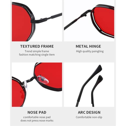 Lunettes de soleil en métal Polygon au design géométrique - 3
