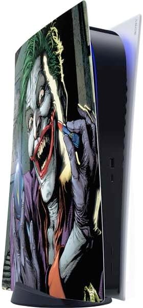 Skinit Decal Gaming Skin Compatible with PS5 Digital Edition Console - Officially Licensed The Dark Knight Why So Serious Design