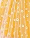Little Girls Dresses Kids Ruffle Tulle Floral Yellow Party Birthday Dress Beach Sundress Fashion School Outfits Summer Dresses for Girls Size 5 6