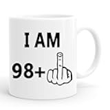 99th Birthday Gifts for Women Men Coffee Mugs - I Am 98 Plus One Gifts - 1926 Years Old Birthday Gift for Dad, Mom, Husband, Wife, Grandma, Grandpa (99th)