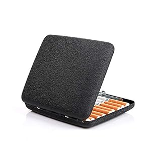 Sigarettenetui metaal sigarettendoos voor 20 sigaretten, antiek sigarettenetui met gravure Elegant uiterlijk en…