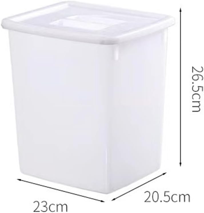 JSEIAJB White Square Bucket Cold Freezer Rectangular Milk Tea Ice Bucket Cold Drink Bucket with Lid