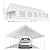 GarveeLife 20' x 40' Party Tent Heavy Duty Wedding Tent Outdoor Canopy Event Shelters Upgraded Galvanized Carport with Removable Sidewall Windows for Commercial, Parties, White