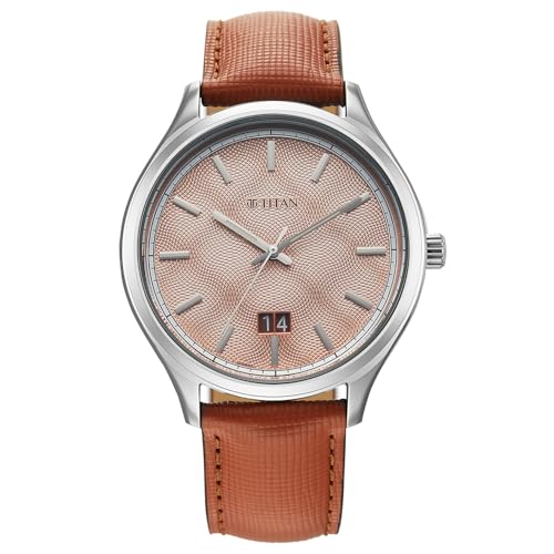 Titan Classique Palette of Time 2.0 Analog with Rust Orange Dial Interchangeable Straps Watch with for Men - 10033SL04