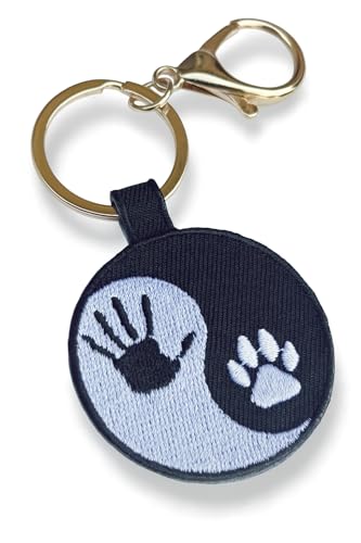 Earthtone Solutions Yin Yang Paw Hand Key Chain