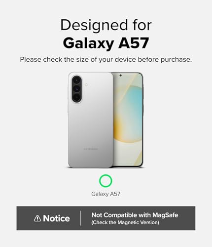 Image of Ringke Fusion for Samsung Galaxy A57 [Scratch Resistant Hard Back] Slim Transparent Protective Cover with Shockproof Case Back Cover - Clear