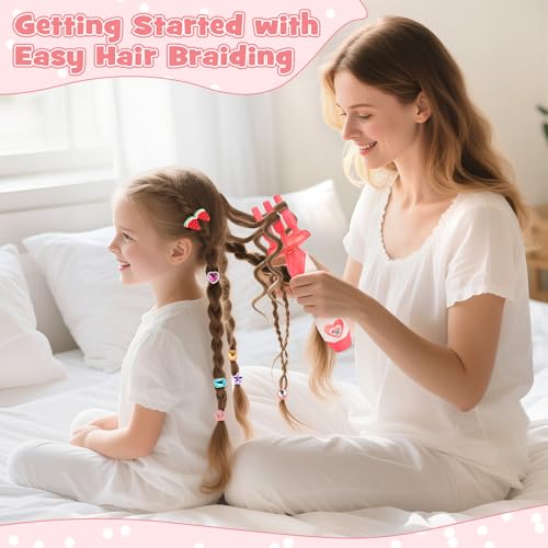 image for Dreamon 51 Pcs Hair Styling Tools - Hair Gem Stamper Kit and Automatic