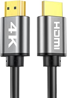HDMI ケーブル ハイスピード HDMI2.0基準 4K@60Hz 18Gbps 高速伝送 UHD/HDR/3D/イーサネット対応 PS5/PS4 Xbox Switch Apple TV Fire TVなど対応 テレビ 金メッキコネクタ ブラック(1m)
