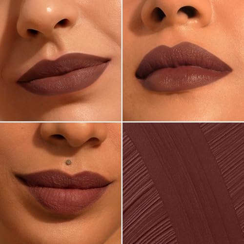 Image of Pilgrim Oh So Creme! Bullet Lipstick | Silky-Matte Finish | Highly Pigmented and Long Lasting | Enriched with Exotic French Grape Seed Oil | (Hot Chocolat-24)