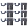 MagnumTarget 3/8 AR500 Hardened T-Post Hook-6pc NRA Metal Gong Range Target