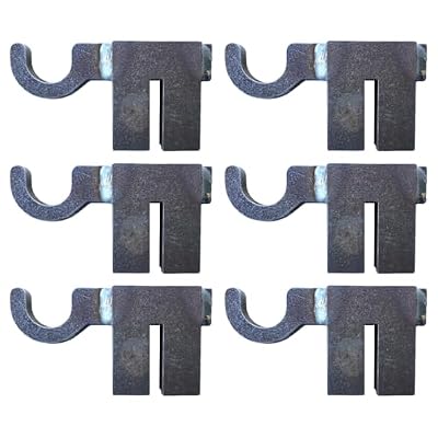 MagnumTarget 3/8 AR500 Hardened T-Post Hook-6pc NRA Metal Gong Range Target