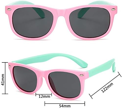 FANDE 2 PCS Kids Sunglasses, Polarized Sunglasses, Rubber Kids Comfort Sunglasses, UV protection, Flexible and Comfortable, Sun Glasses for Baby Children Girls Age 3-12
