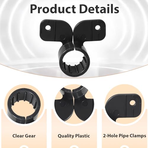 HARSKIYER 60 Pack 3/4 Inch Pex Suspension Clamp, Plastic Pex Clamps Butterfly Style Pipe Clips for Copper, Cpvc Piping Systems, Black Pipe Supports