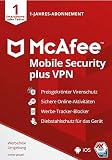 McAfee Mobile Security Plus - Android/iOS (Code in a Box) Jahreslizenz, 1 Lizenz Android, iOS Antivi