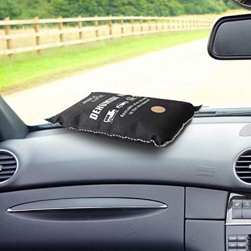ADEPTNA Durable Pack of 2 Car Dehumidifier Bag for Car Van caravans Home Moisture Damp Killer Absorber Reusable and Microwaveable (2 X 300G)
