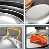 36CM Oval Stainless Steel Platter with Double Handles - Versatile Seafood & Pan, Ideal Spanish Cookware for Restaurant, Camping, Home Serving Tray & let (Color: A) #3