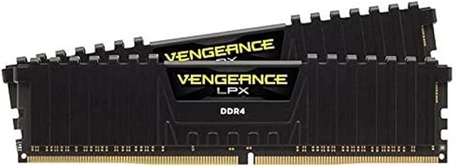Corsair CMK32GX4M2D3000C16 Vengeance LPX 32 GB (2 x 16 GB) DDR4 3000 MHz C16 XMP 2.0 High Performance Desktop Memory Kit - Black